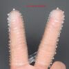 Double Finger Stall Buckle Set Particle Barbed Crystal Exotic Condom Couple Toys