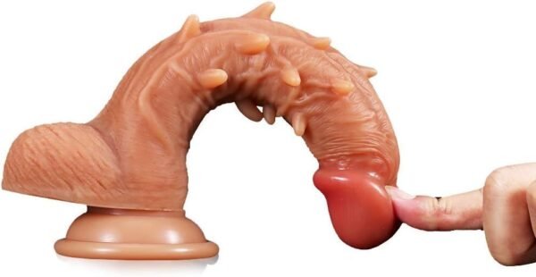 Popular Choice --- 1 Reusable Penis Cover With Vibration Function, Flesh Colored Penis Protection Cover, Super Soft Suitable For Couples With Penis Rings, Vibrating Dildos, Men's Toys, Penis Covers
