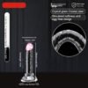 9i Adult Sex Toys Glass Women's Masturbation Device Transparent Dildos Cannon Toy