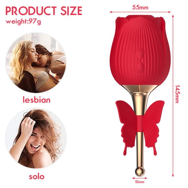 Rose Sucker Sucking Milk Vibrating Vibrating Egg  Device