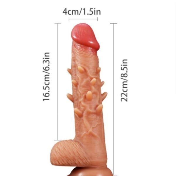 Popular Choice --- 1 Reusable Penis Cover With Vibration Function, Flesh Colored Penis Protection Cover, Super Soft Suitable For Couples With Penis Rings, Vibrating Dildos, Men's Toys, Penis Covers
