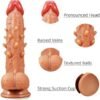 Popular Choice --- 1 Reusable Penis Cover With Vibration Function, Flesh Colored Penis Protection Cover, Super Soft Suitable For Couples With Penis Rings, Vibrating Dildos, Men's Toys, Penis Covers