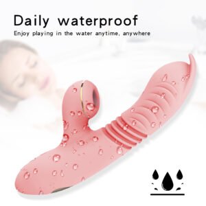 Vibrator- G-Spot Vibrators Clit Vagina Vibrator- Thrusting Vibrating Dildo Nipple Sex- Toy For Adults Women Masturbator-