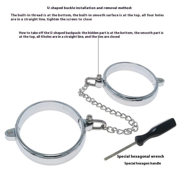 handcuffs and footcuffs restraint set