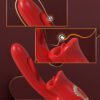 Vibrator- Adult- Sex- Toys For Women, Tongue Rose Sex- Toy Dildo Vibrators G Spot Vibrator- With 9 Licking Sucking & Flapping Clitoral Stimulator Anal- Nipple For Female Men Couples