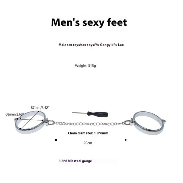 handcuffs and footcuffs restraint set