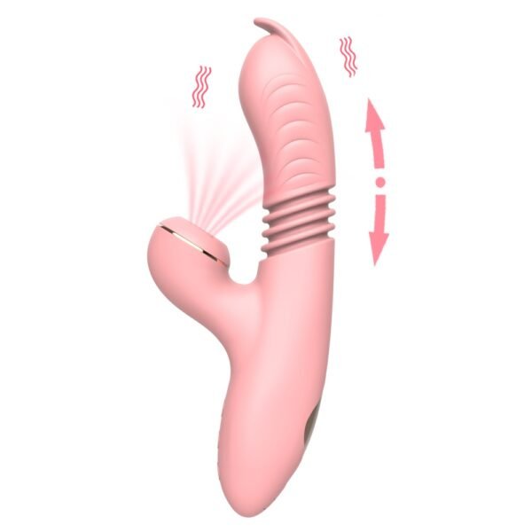 Vibrator- G-Spot Vibrators Clit Vagina Vibrator- Thrusting Vibrating Dildo Nipple Sex- Toy For Adults Women Masturbator-