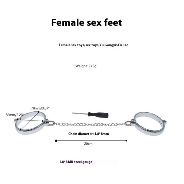 handcuffs and footcuffs restraint set