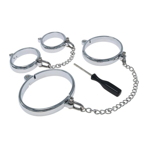 handcuffs and footcuffs restraint set