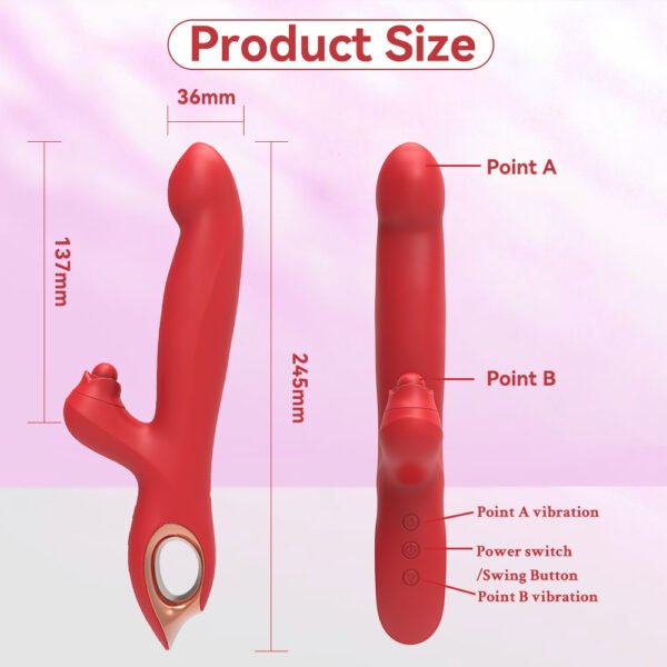 Double Vibration Stimulation For Clitoral Deep Tissue Massage - G Spot Vibrator Clitoral Stimulator Sex Toys With 10 Vibration 5 Swinging Modes, Vibrators Adult Sex Toy For Women And Couple