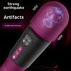 Double-headed AV Wand LCD Screen Female Warming Vibrating Wand Rechargeable