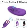 Size diagram of the {color} remote control panty vibrator