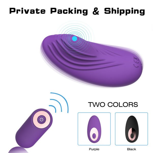Size diagram of the {color} remote control panty vibrator