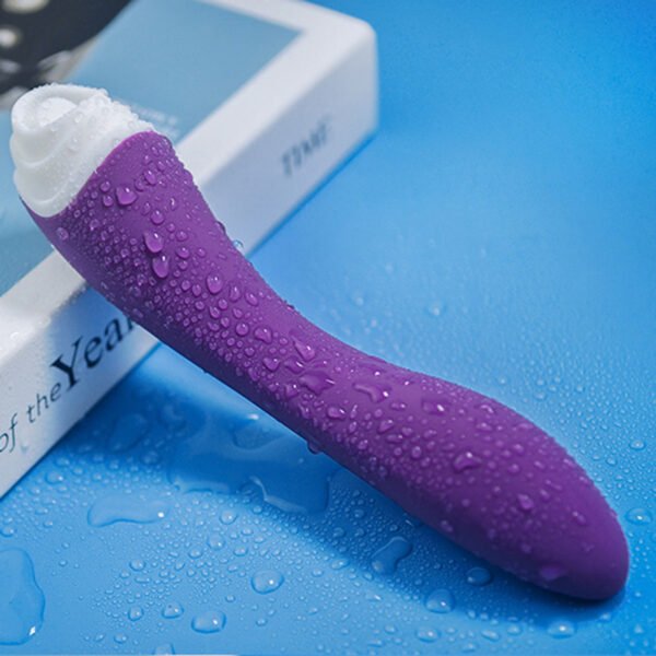 tongue licking vibrator purple