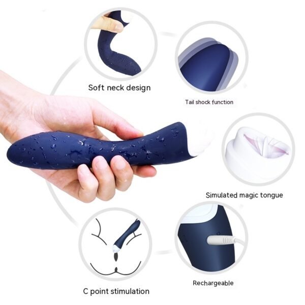 tongue licking vibrator purple